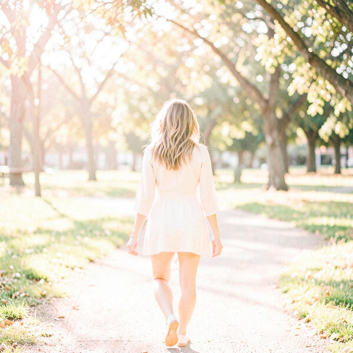 Morning walk in soft daylight